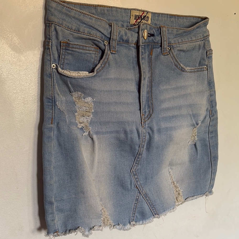 Levi's Blue Mini Pencil Skirt Casual